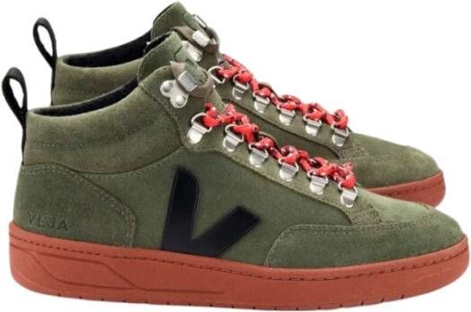 Veja Olive Black-Rust Roraima Suede Schoenen Groen Heren