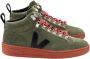 Veja Olive Black-Rust Roraima Suede Schoenen Groen Heren - Thumbnail 1