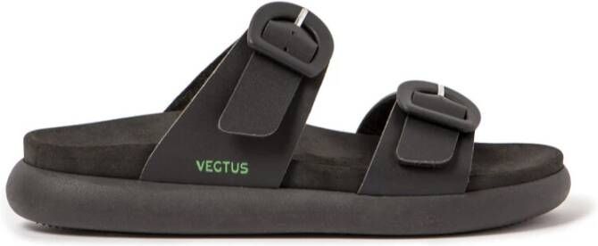 Veja Premium Zwarte Cactus Leren Sandalen Black Dames