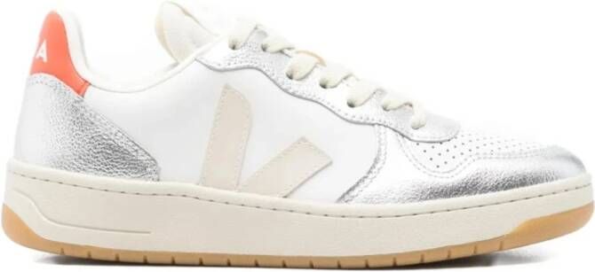 Veja Prime Leather White Pierre Silver Sneakers