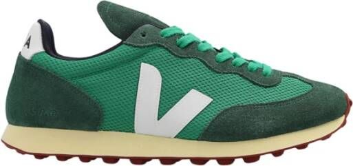 Veja Groene Sneakers met Suède Logopatch Green Heren