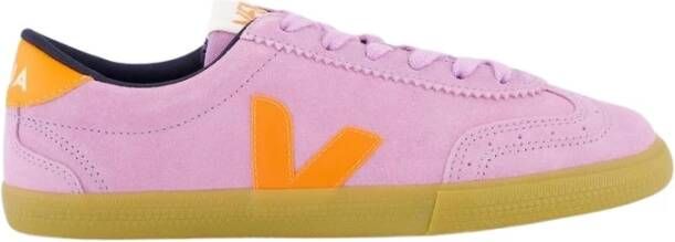 Veja Roze Suede Volley Sneaker