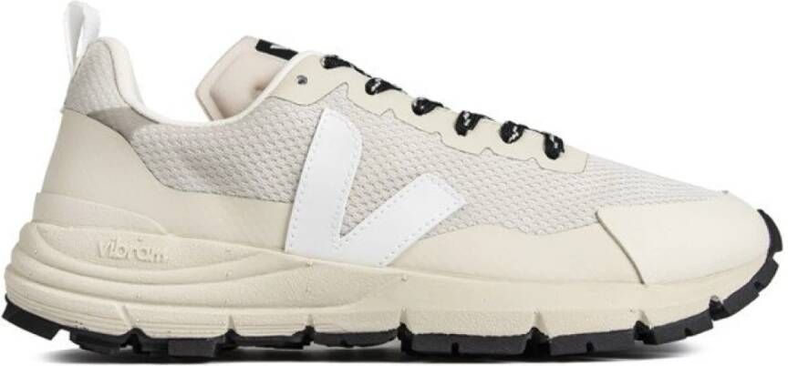 Veja Side Logo-Patch Sneakers Beige Dames