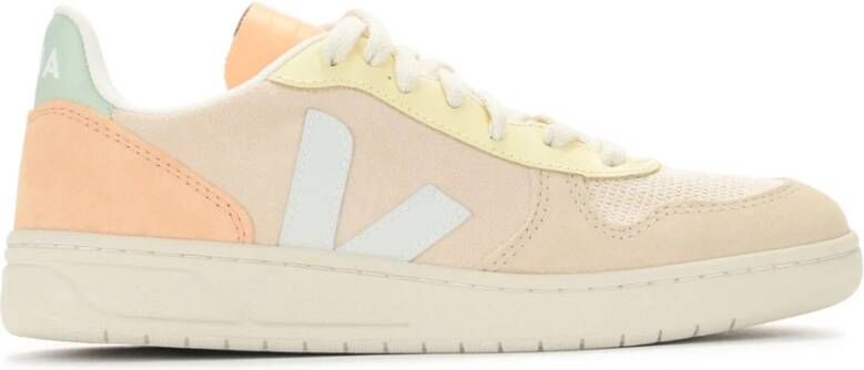 Veja Stijlvolle en comfortabele V-10 Suede sneakers Beige Dames - Foto 4
