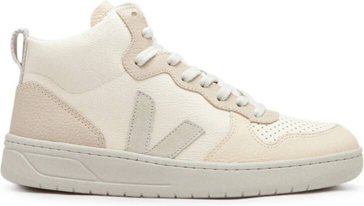 VEJA V-15 Cashew Pierre Multico Beige Leer Hoge sneakers Unisex - Foto 6