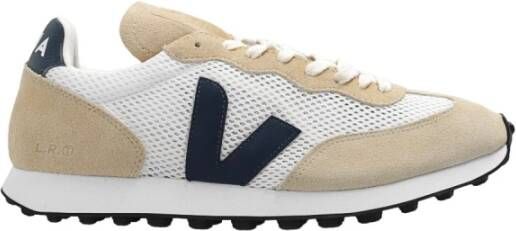 Veja Rio Branco Sneaker in wit beige en blauw Wit Heren