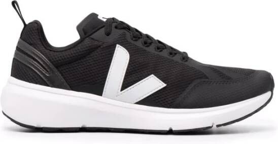 Veja Zwarte en Witte Condor 2 Alveomesh Sneaker Black Heren