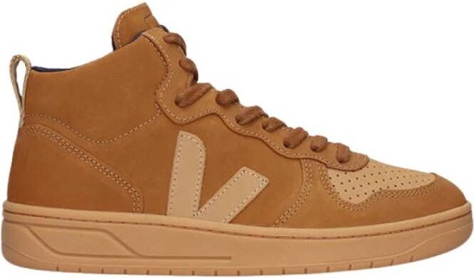 Veja Premium Nubuck Leren Herensneakers Bruin Heren