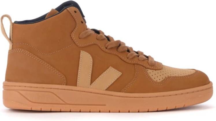 Veja Premium Nubuck Leren Herensneakers Bruin Heren