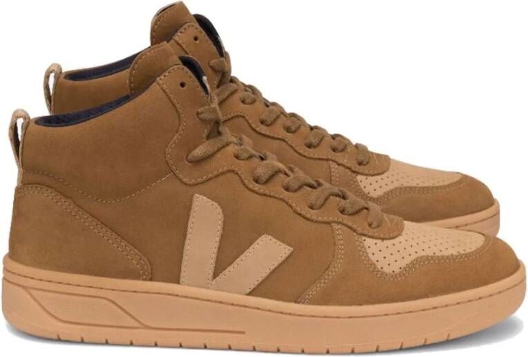 Veja Premium Nubuck Leren Herensneakers Bruin Heren