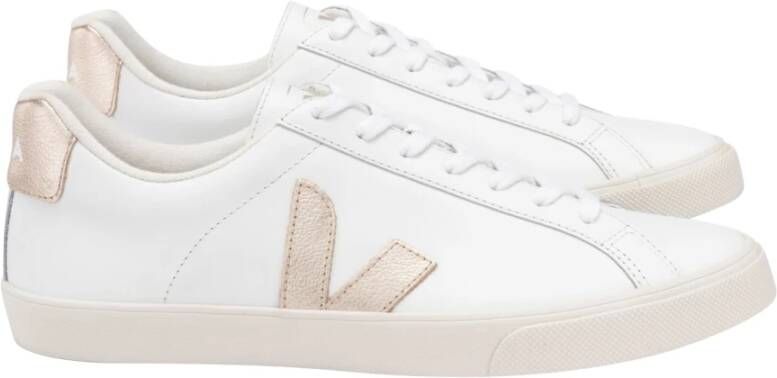 Veja Esplar Logo Leather Dames Sneakers Schoenen Leer Wit EO0202490A