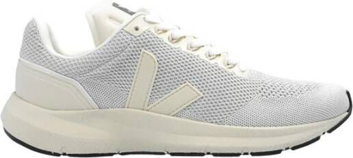 Veja V-Knit Sneakers in Krijt en Pierre White