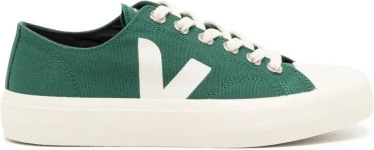 Veja Canvas Low-Top Sneakers Poker Pierre Green