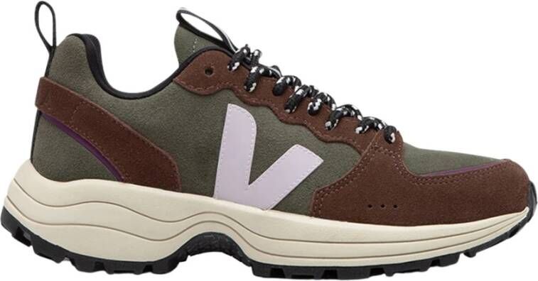 Veja Suede Sneakers met Paneelconstructie Brown Dames