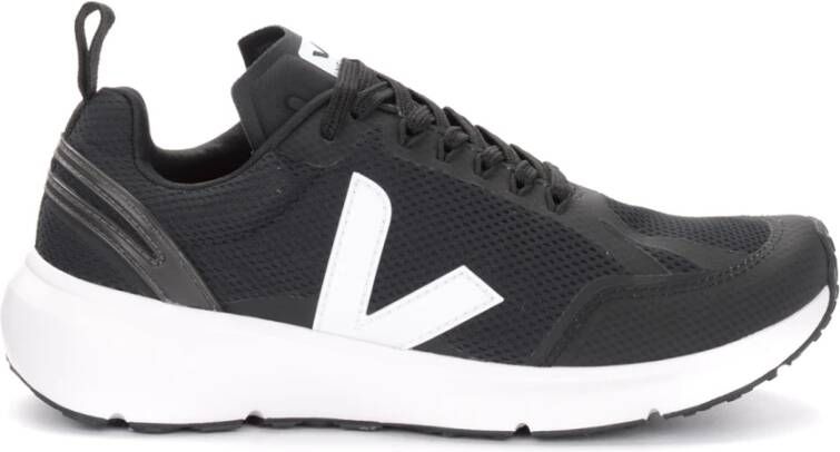 Veja Zwarte en Witte Condor 2 Alveomesh Sneaker Black Heren