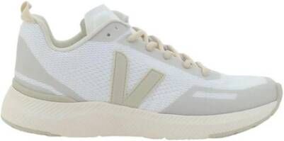 Veja Sneakers met contrasterende panelen en vetersluiting White Dames