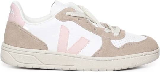 Veja Sneakers met kleurblokken Beige Dames