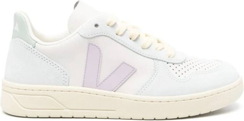 Veja Witte Leren Sneakers met ChromeFree Panelen White Dames