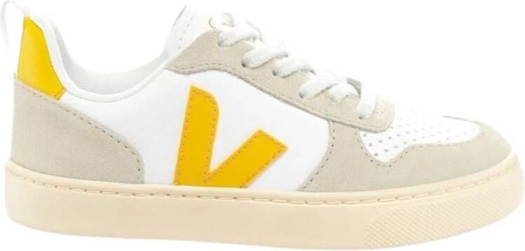 Veja suède sneakers wit geel Jongens Suede Meerkleurig 38