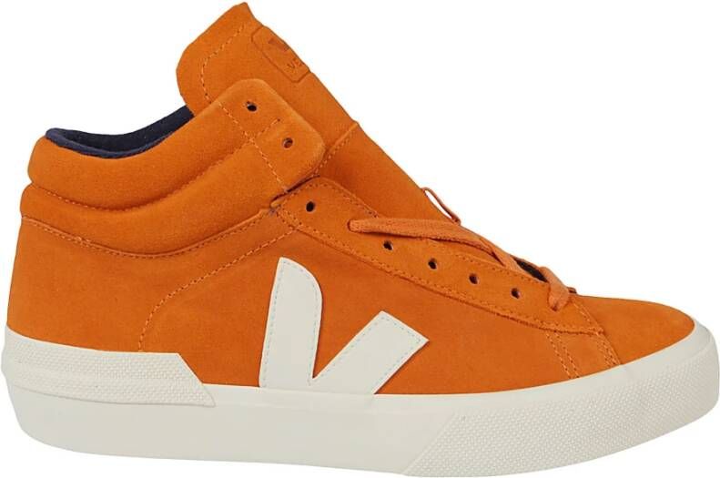 Veja women shoes high top suede trainers sneakers Minotaur Oranje Dames - Foto 3