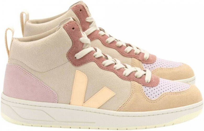 Veja Sneakers Dames Hoge sneakers Damesschoenen Suède V15 suede Beige combi - Foto 4