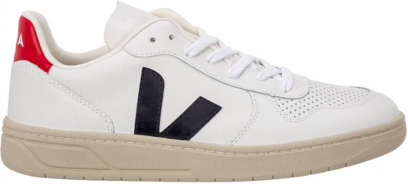 Veja V 10 Leather n Sneakers Sportschoenen Schoenen Leer Vegan Wit VX021267A - Foto 5
