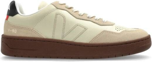 Veja Sneakers V-90 ZZ O.t. Leer Beige Dames