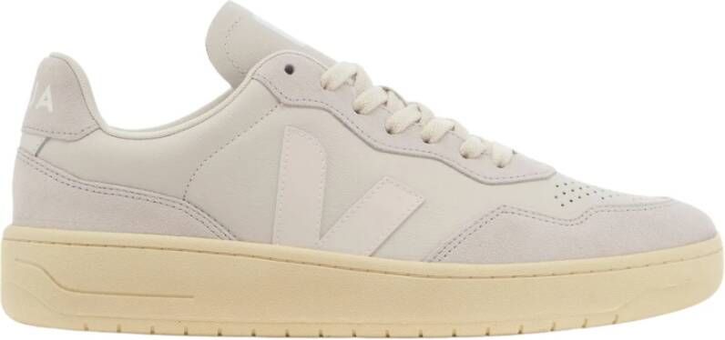 Veja Witte sneakers met grijze suède inzetstukken White - Foto 3