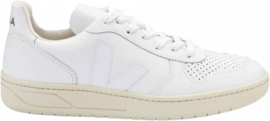 Veja V 10 Leather Herren Sneakers Sportschoenen Schoenen Leer Wit VX021270B - Foto 8