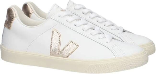 Veja Esplar Logo Leather Dames Sneakers Schoenen Leer Wit EO0202490A