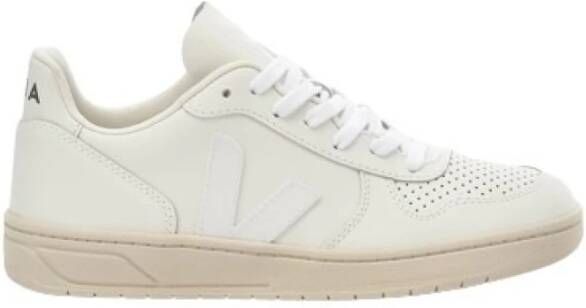 Veja V 10 Leather Herren Sneakers Sportschoenen Schoenen Leer Wit VX021270B - Foto 14
