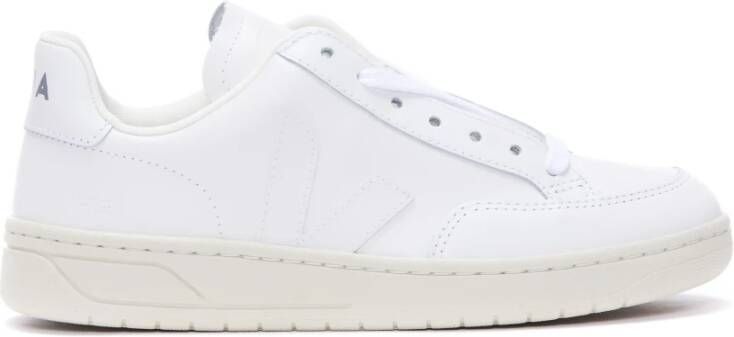 Veja Witte Leren Sneakers Logo Rubberen Zool White - Foto 18