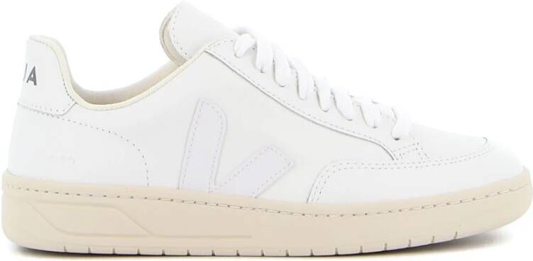Veja Witte Leren Sneakers Logo Rubberen Zool White - Foto 13