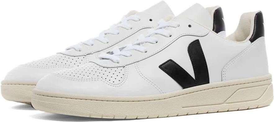 Veja V-10 den Patch Logo Geperforeerde Details Rubberen Zool White - Foto 3