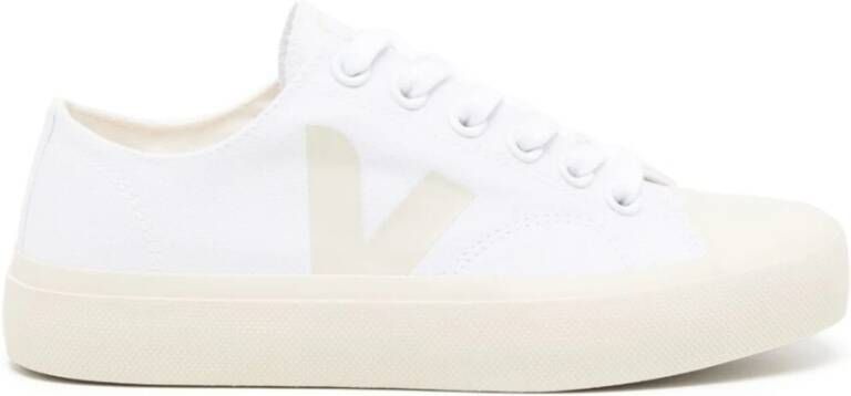 Veja Canvas Low-Top Sneakers Wit Pierre White