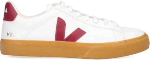 Veja Campo Chromevrij Leer (Wit Rood) White Heren