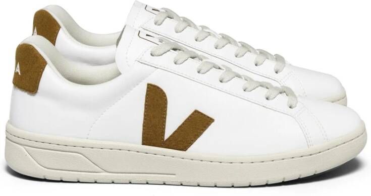 Veja Witte Sneakers van Kalfsleer met Voorsluiting White Heren