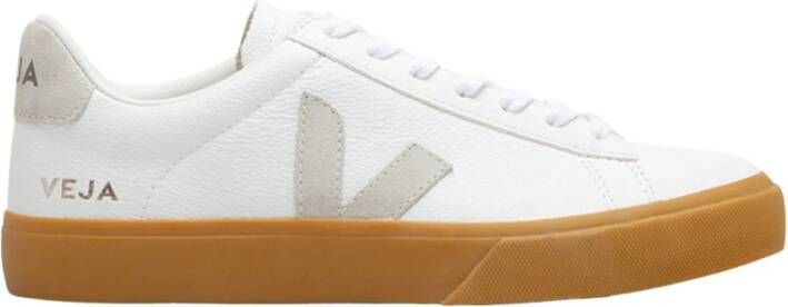 Veja Minimalistische Witte Leren Sneakers White Dames