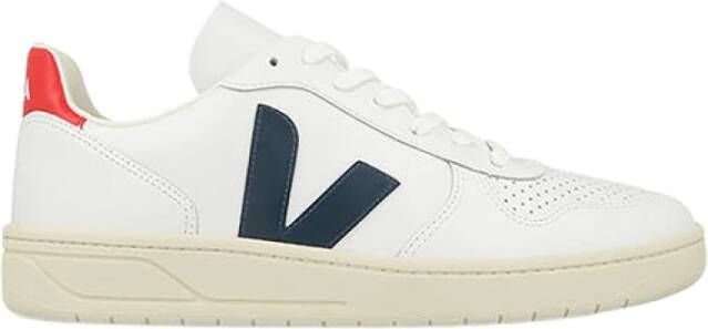Veja V 10 Leather n Sneakers Sportschoenen Schoenen Leer Vegan Wit VX021267A - Foto 7