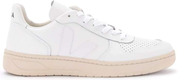 Veja V 10 Leather Herren Sneakers Sportschoenen Schoenen Leer Wit VX021270B - Foto 12
