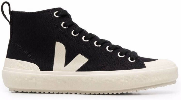 Veja Nova hoge sneakers in zwart biologisch katoen Black