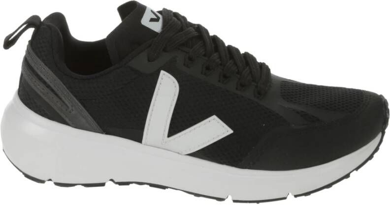 Veja Zwarte en Witte Condor 2 Alveomesh Sneaker Black Heren