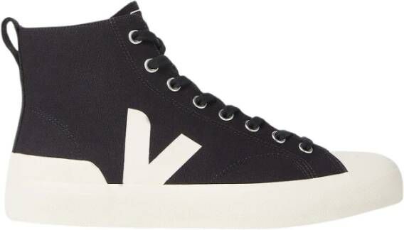 Veja Nova hoge sneakers in zwart biologisch katoen Black