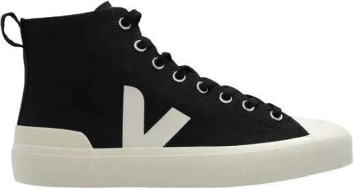 Veja Nova heren hoge sneakers in zwart biologisch katoen Black Heren