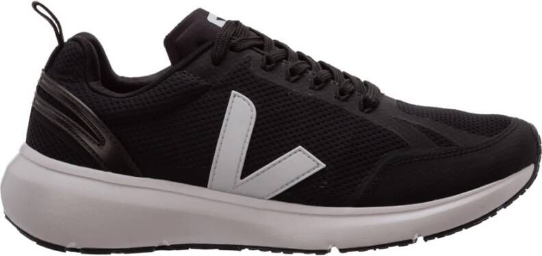 Veja Zwarte en Witte Condor 2 Alveomesh Sneaker Black Heren