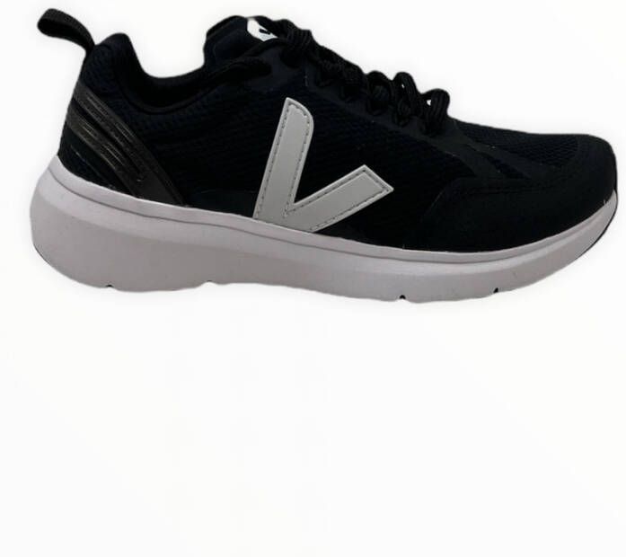 Veja Zwarte en Witte Condor 2 Alveomesh Sneaker Black