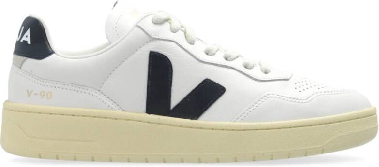 VEJA Lage Sneakers Dames V-90 Leer Wit