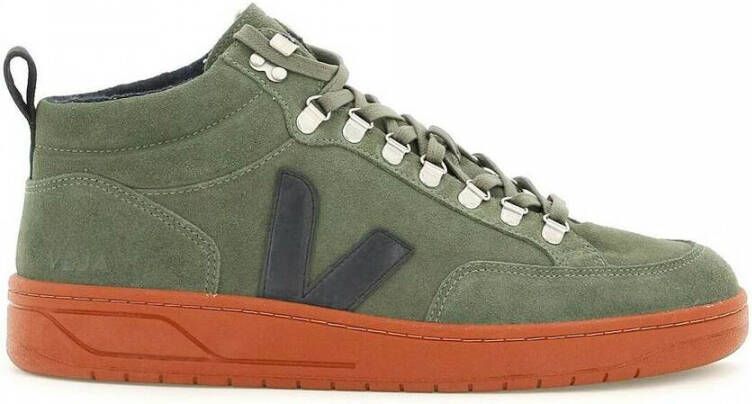Veja Olive Black-Rust Roraima Suede Schoenen Groen Heren