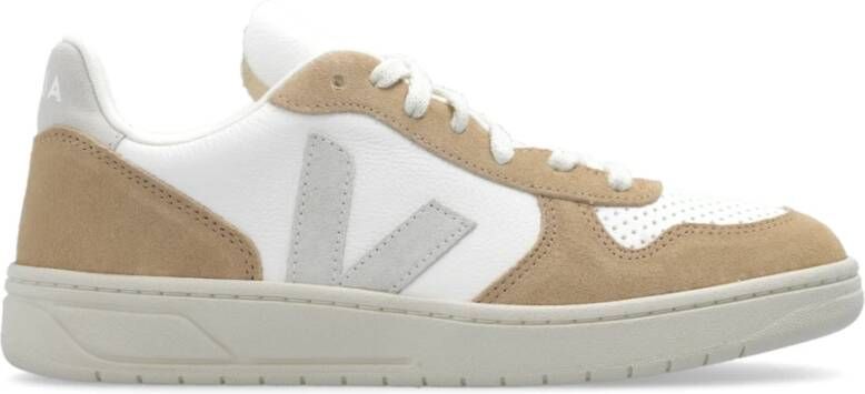 Veja V-10 Chromefree Leather Sneakers