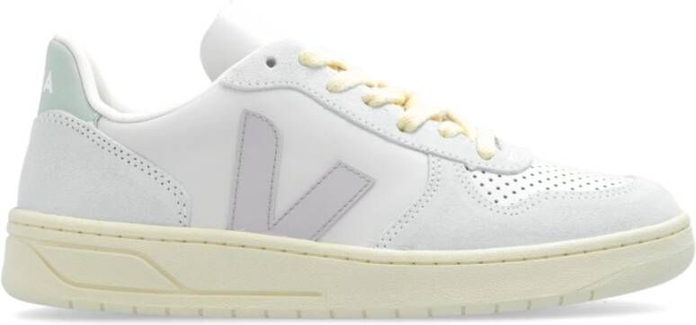 Veja Witte Leren Sneakers met ChromeFree Panelen White Dames